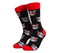 Uwdiohq Calcetines Mujer Invierno De Algodón Casuales Animales Media Tendencia Extra Grandes Blancos Hasta La Rodilla Altos Gris Para Andar Por Casa Yoga Antideslizantes Sin Dedos Calcetin