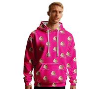 Uwdiohq Camiseta Sudadera con Capucha Personalizada, Diseño Divertido De Navidad Sudaderas Hombres (Hot Pink, M) Cortavientos Hombre Running Ropa Muscle Fit Chaquetas Kit Pesca Completo Chaqueta