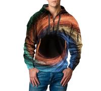 Uwdiohq Chaqueta Verano Hombre Men's Saint Day Sweatshirt Half Zip Shirt Plus Size Long Sleeve Fashionable Holiday Pullover Sudadera Colores (Green, XL) Ropa De Deporte para Cortavientos Boxeo