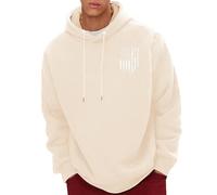 Uwdiohq Chaqueta Verano Hombre Men's Spring and Autumn Winter 2D Printed Personalized Retro National Flag Casual Fashion Plus Velvet Thickened Sweatshirt Top Esqueleto (Beige, XL) Ropa De Caza