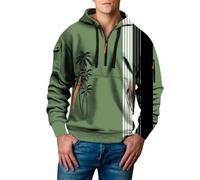Uwdiohq Chaqueta Verano Hombre Sudadera con Capucha Y Camiseta Estampado 3D para Hombre, Estilo Juvenil Moderno, Ideal Otoño E Invierno. Sudaderas Blancas (Green, L) Ropa De Trabajo Cremallera