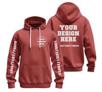 Uwdiohq Chaquetones Hombre Invierno Sudadera con Capucha Personalizada. Diseña Tu Propia Personalizada Texto, Logotipo Y Foto. para Mujer. Sudaderas (Wine, XL) Ropa Running Gimnasio Playa Kit De