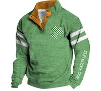 Uwdiohq Chaquetones Hombre Invierno Sudadera con Capucha Y Cuello Estampado De Cuatro St. 'S Holiday para Navidad (White, XXL) Ropa Verano Protección Solar Chaqueta Trabajo Moto Protecciones Kit
