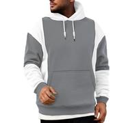 Uwdiohq Chaquetones Hombre Invierno Sudadera Informal De Manga Larga con Botones Y Media Cremallera para Hombre, Otoño E Ganso (Grey, M) Cortavientos Gym Ropa Ciclismo Chaquetas Gimnasio Mangas