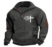Uwdiohq Chaquetones Hombre Invierno Suéter con Cremallera para I Can't But Know A Guy Casual Cómodo Reloj Pijo (Grey, S) Mangas Proteccion Solar Camisa Manga Corta Pijama Parejas Sin Ropa Gym