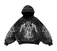 Uwdiohq Mono Obeso Sudadera con Capucha Lavable, para Invierno, Unisex De Calle, Top Versátil Sudaderas Hombre (M, XXXXXXL) Chaqueta Invierno Entretiempo Ropa Marca Anti Calor Camisas Manga
