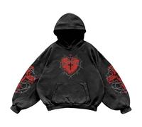 Uwdiohq Mono Obeso Sudadera con Capucha Lavable, para Invierno, Unisex De Calle, Top Versátil Sudaderas Hombre (L, XXXXXXL) Camiseta Sin Mangas Ropa Deportiva Trabajo Verano Proteccion Solar