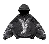 Uwdiohq Mono Obeso Sudadera con Capucha Lavable, para Invierno, Unisex De Calle, Top Versátil Sudaderas Hombre (K, S) Gimnasio Parka Kit Pesca Completo Chaqueta Ropa Boxeo Muscle Fit Invierno