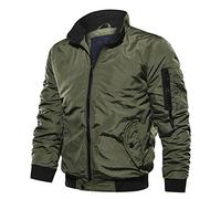 Uwdiohq Ofertas Flash del Dia Comida Bomber Jacket Hombre Chaqueta Trabajo Hombre Anorak Invierno Hombre Chaqueta Piel Hombre Invierno Plumifero Beige Hombre Regalos para Cumpleaños para Mujeres