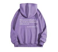 Uwdiohq Ofertas Navidad Jersey Chica Invierno Jersey Mujer XXL Chaqueta Ligera Mujer Blanco Sudaderas Azules Mujer Jersey Verde Fluor Mujer Jersey Tallas Grandes Ofertas Flash del Dia Hoodie Polar