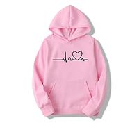 Uwdiohq Rebajas Hoy Oferta Flash 50 Sudadera Deportiva Mujer Sudaderas Stitch Mujer Chaqueta Mujer Gorro Cazadora Vaquera Blanco Jerseis Punto Verano Ofertas Flash del Dia Pink Jumper