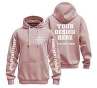 Uwdiohq Ropa Anti UV Hombre Sudadera con Capucha Personalizada. Diseña Tu Propia Personalizada Texto, Logotipo Y Foto. para Mujer. (Pink, XL) Camiseta Ciclismo Disfraz Vigilante De La Playa