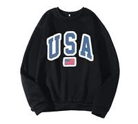 Uwdiohq Ropa Anti UV Hombre Sudadera De Manga Larga con Cuello Y Estampado Gráfico Letras para Hombres Mujeres UU. Top Mate (Black, XXL) Parka Moto Corta Vento Trabajo Verano Playa Caza Gym