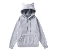 Uwdiohq Ropa De Verano Hombre American Sweatshirt Men's Winter Plus Velvet Thickened Warm Cold Proof Heavy Sudadera Deporte (Grey, L) Boxeo Casual Disfraz Vigilante La Playa Kit Pesca Completo
