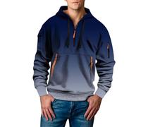 Uwdiohq Ropa De Verano Hombre Sudadera con Capucha Juvenil Y Moderna para Hombre, Estampado 3D Flores Dinámicas, Otoño E Invierno. Sudaderas L (Navy, XXXL) Chaqueta Cortavientos Sin Mangas