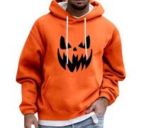 Uwdiohq Ropa Protección Solar Sudadera con Capucha De Calabaza Halloween para Hombre, Temporada, Ligera Gráfica Granate Hombre (Hot Pink, S) Playa Cortavientos Entrenamiento Boxeo Kit Pesca