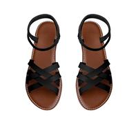 Uwdiohq Sandalias Mujer Cuña Baja Cómodas Zapatos De Verano Para Mujer, Edición Coreana, Playa Sandalia Temporada (Black, 36) Trekking Women Sandals Summer Confort Cuñas Esparto Azul Marino