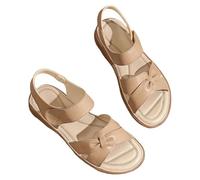 Uwdiohq Sandalias Mujer Trabajo Verano Zapatos De Calcetines Largos Para Adulta Color Sólido Resbalón En Informales Con Punta Abierta Y (Beige, 41) Barefoot Women Sandals Summer Negro Marrones