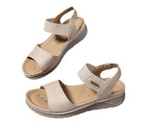 Uwdiohq Sandalias Mujer Verano Ligero Informales Con Hebilla De Cinturón Lateral Hueca Y Plana Para Mujer, Color Bronce (White, 40) Trekking Negro Vestir Comodas Piel Zapatos Verdes Alpargata