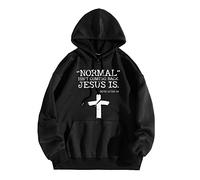 Uwdiohq Sudadera USA Hombre Normal Isnt Coming Back Is Hombres Mujeres Gráfico Estampado con Capucha Cuello De Manga Larga Tops Sudaderas (Black, XXL) Mangas Proteccion Solar Oversized Gym