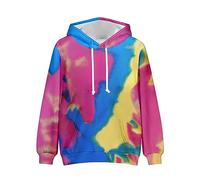 Uwdiohq Sudadera Vestir Hombre Tie Dyed 3D Impreso con Capucha para Bolsillo Grande Chaqueta Verano (Hot Pink, XXXXL) Ropa De Trabajo Mangas El Sol Casual Cortavientos Running Kit Pesca