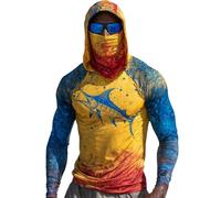 Uwdiohq Sudaderas con Capucha Corta Men's Hooded 50+ Sun with Athletic Fishing Shirts USA Flag Rash Guards T Long Sleeve Niños (Yellow, XXXXL) Ropa Gimnasio Hombre Disfraz Vigilante De La Playa