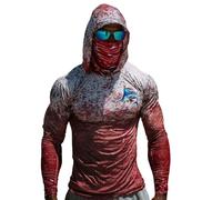 Uwdiohq Sudaderas con Capucha Corta Men's Hooded 50+ Sun with Athletic Fishing Shirts USA Flag Rash Guards T Long Sleeve Niños (Red, XXXL) Ropa De Verano Trabajo Playa para Hombre Casual