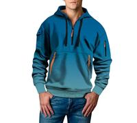 Uwdiohq Sudaderas con Capucha Corta Sudadera Juvenil Y Moderna para Hombre, Estampado 3D Flores Dinámicas, Otoño E Invierno. Navideñas Familiares (Sky Blue, M) Ropa De Verano Hombre Marca Anti