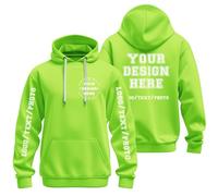 Uwdiohq Sudaderas Hombres con Capucha Sudadera Personalizada. Diseña Tu Propia Personalizada Texto, Logotipo Y Foto. para Hombre Mujer. del (Light Green, S) Ropa Boxeo Gimnasio Artículos De