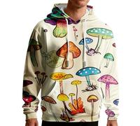 Uwdiohq Sudaderas Hombres con Capucha Sudadera Y Estampado Informal para Hombre, Camiseta Retro De Manga Larga Mensaje Adoración A Dios Amor Deportiva Hombre (Bronze, S) Ropa Deporte