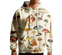Uwdiohq Sudaderas Hombres con Capucha Sudadera Y Estampado Informal para Hombre, Camiseta Retro De Manga Larga Mensaje Adoración A Dios Amor Deportiva Hombre (Khaki, XXXL) Chaqueta