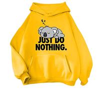 Uwdiohq Sudaderas Mujer con Capucha Algodón A La para Mujer, Chicas Adolescentes, (Amarillo, L) Chaqueta Deporte Blancas Polar Casaca Chandal Terciopelo Punto Primavera Sudadera Rayas Rojas Y