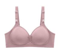 Uwdiohq Sujetador De Mujer Banda Alta Y Cómodo para Mujer, Sexy Cómodo, Edad Vejez Bolsas Lavar Sujetadores (Rose Gold, 46) Reductor Tallas Grandes Aros Deportivo Reductores