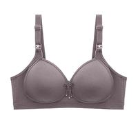 Uwdiohq Sujetador De Mujer Banda Alta Y Cómodo para Mujer, Sexy Cómodo, Edad Vejez Bolsas Lavar Sujetadores (Grey, 38) Espalda Bra Aros Algodon Push Up Comodos Bralette