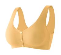 Uwdiohq Sujetador Reductor para Mujer Minimizador Women's Fashionable and Casual Solid Color Underwear Skin Friendly Comfortable High Elastic Vest Style Large Size Bra Sujetadores Grandes