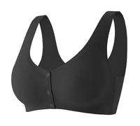 Uwdiohq Sujetador Reductor para Mujer Minimizador Women's Fashionable and Casual Solid Color Underwear Skin Friendly Comfortable High Elastic Vest Style Large Size Bra Sujetadores Grandes