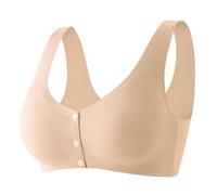 Uwdiohq Sujetador Reductor para Mujer Minimizador Women's Fashionable and Casual Solid Color Underwear Skin Friendly Comfortable High Elastic Vest Style Large Size Bra Sujetadores Grandes
