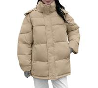 Uwdiohq Womens Puffer Full Zip Quilted Hooded Bubble Coats Padded Long Sleeve Winter Warm Coat Abrigos Mujer Lana Invierno Chaqueta Mujer Invierno Parka Chaqueta Tallas Grandes Plumífero Polar
