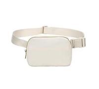 Uwiyo Bolsa de Bum para Mujeres, Crossbody Fanny Pack Belt Bag Cintura de Nylon Bag de Cintura de Cadera con Correa Ajustable para Caminar en Bicicleta de Viaje al Aire Libre (Beige)