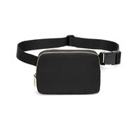 Uwiyo Bolsa de Bum para Mujeres, Crossbody Fanny Pack Belt Bag Cintura de Nylon Bag de Cintura de Cadera con Correa Ajustable para Caminar en Bicicleta de Viaje al Aire Libre (Ferroso)