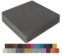 UWOBTN Cojines de Asiento Oficina 40x40 45x45 50x50 Cuadrado Cojin para Silla Cocina Antideslizante Grande Cojin De Suelo para Comedor Patio Bistro Jardín Interior Exterior Hogar(Colour1,45x45x10cm)