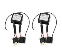 UWSCVM 1Par de convertidor de polaridad inversa de Faro LED para automóvil Interruptor Negativo Positivo Negro Decodificador de arnés para lámpara de xenón H4