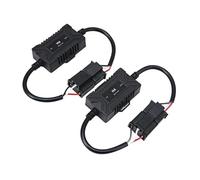 UWSCVM 2 Piezas LED Canbus Anti Parpadeo Bombilla Error Decodificador Adaptador de Cancelador de Resistencia para Faros de Coche Luz antiniebla,H4