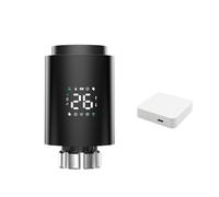 UWUKCJOKQ Actuador de radiador inteligente TRV programable válvula termostática aplicación control remoto de temperatura (1 unidad1413e-b-hub)