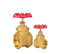 UWUKCJOKQ Válvula de compuerta latón con Rosca Hembra G 1/2", 3/4", 1", 1-1/2", 2", DN15, DN20, DN25, DN32, DN40 y DN50 Volante Acero Paso Completo(DN20)