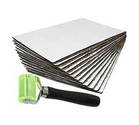 uxcell 1.8㎡ 5mm 12uds Coche Sonido Aislamiento Estera con Rodillo Empuje Herramienta 5mmx50x30cm