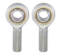 uxcell 2 unids SA18TK POSA18 Rodamiento de extremo de varilla esférica 18mm Agujero autolubricado Cojinete de junta M18x1.5 Conector de rosca macho de mano izquierda