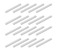 uxcell 20 clavijas de acero inoxidable 304 M5 x 60 mm, soporte cilíndrico para estante paralelo, para fabricación mecánica, industria, instalación de muebles, color plateado