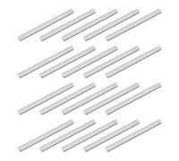 uxcell 20 clavijas de acero inoxidable 304 M5 x 70 mm, soporte cilíndrico para estante paralelo, para fabricación mecánica, industria, instalación de muebles, color plateado