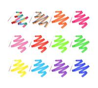 uxcell 24 cintas de baile multicolor, cinta de gimnasia de 6.6 pies para girar, baile artístico, gimnasia, espectáculos de talentos